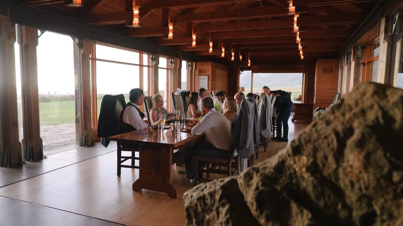 Guests dining at The Inn at Newport Ranch on the Mendocino Coast
